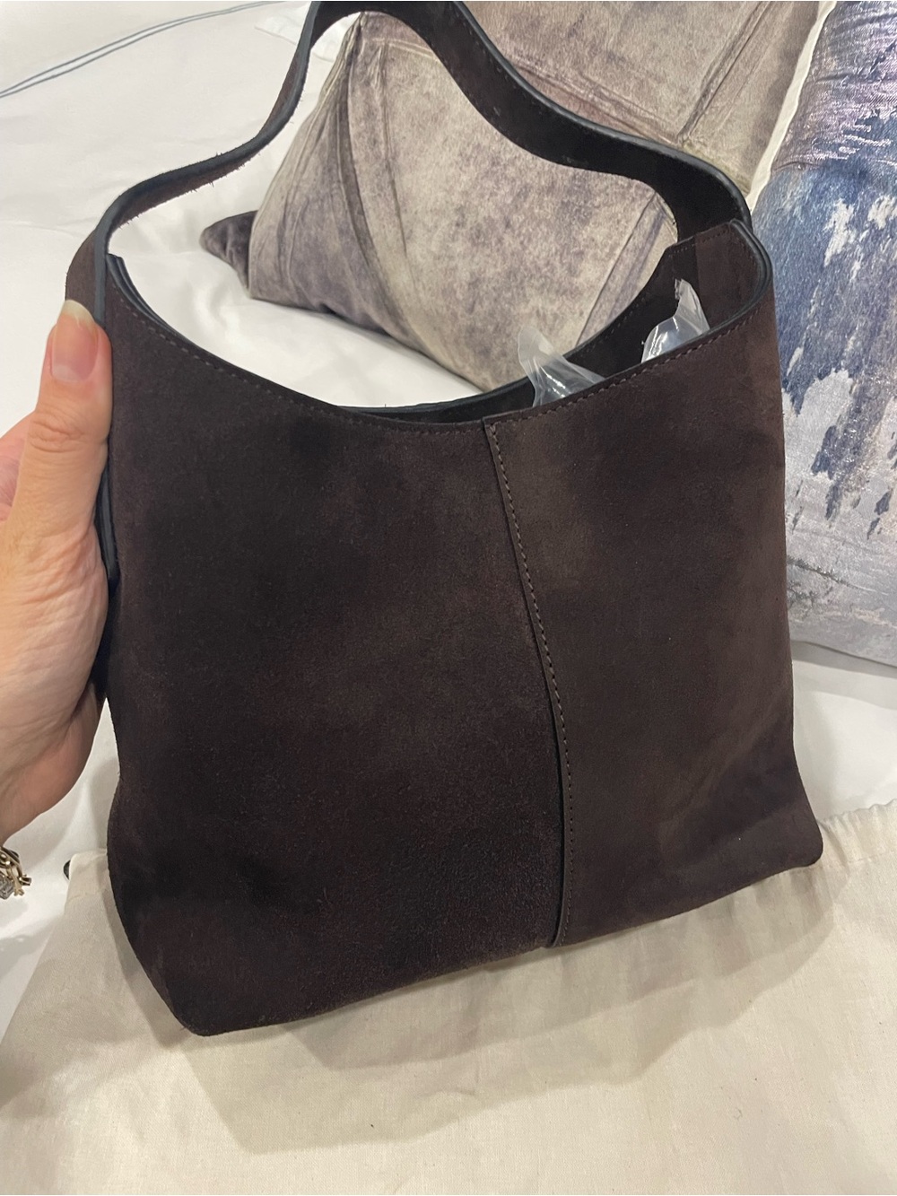 Banana Republic Dark Brown Suede Vida Bag - Women